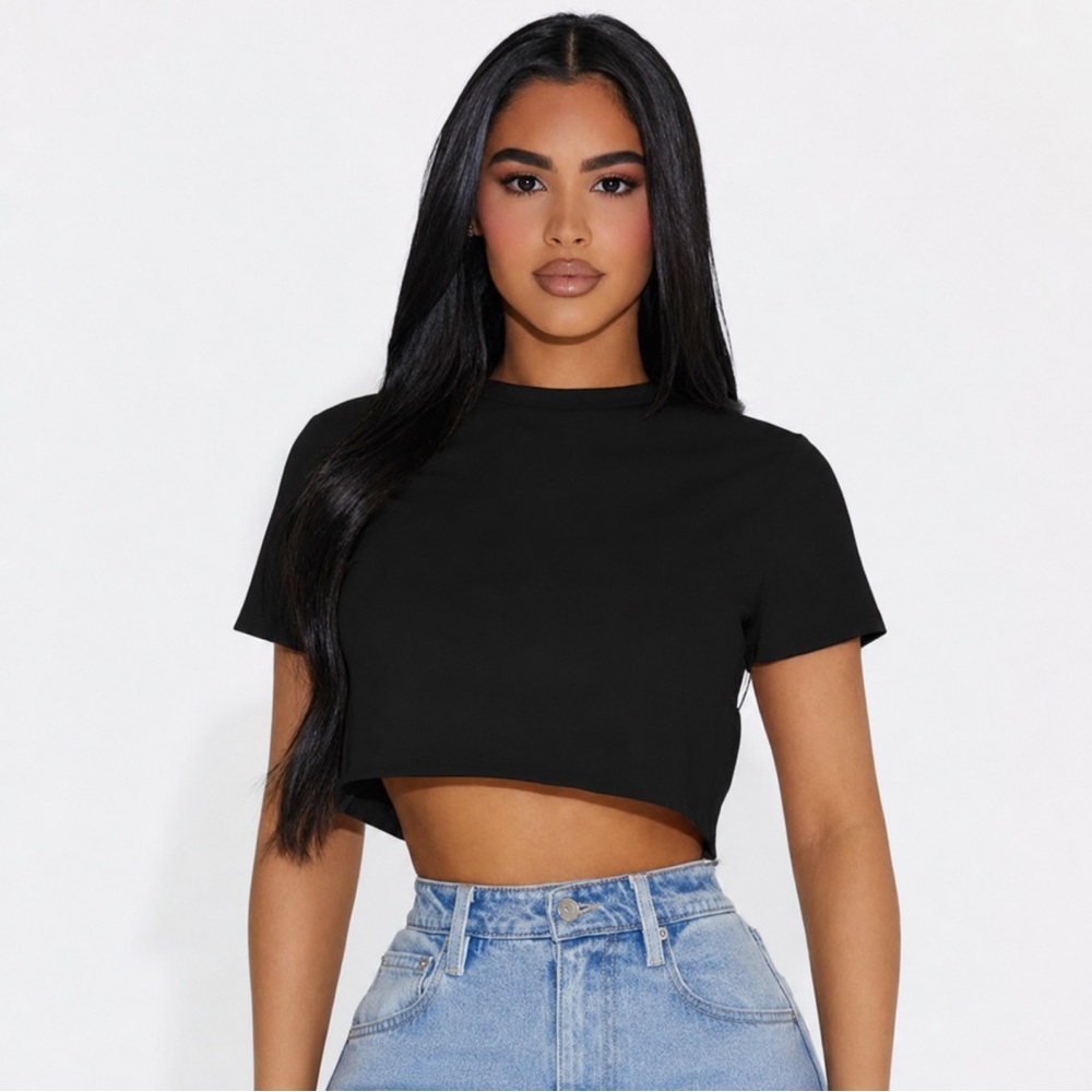 Naked Wardrobe The Baby T Crop Top